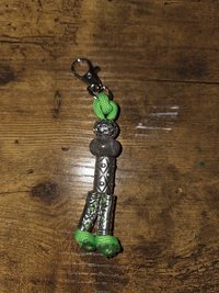 Lime Green Paracord Keychain
