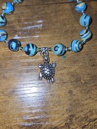 Enchanted Pond Silver Turtle Bracelet
