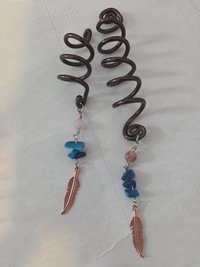 Handcrafted Wire Hair Coils — Set of 2 (with Bookmark Conversion Options!)