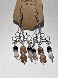 Custom Gemstone Chandelier Earrings - Choose your Crystal