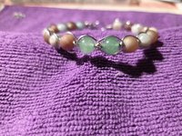 Earth and Sky Wire Wrapped Bracelet