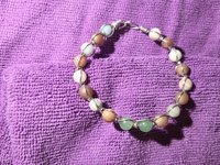 Earth and Sky Wire Wrapped Bracelet