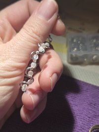 Wave Weave Gray Moonstone Chandelier Hoop Earrings