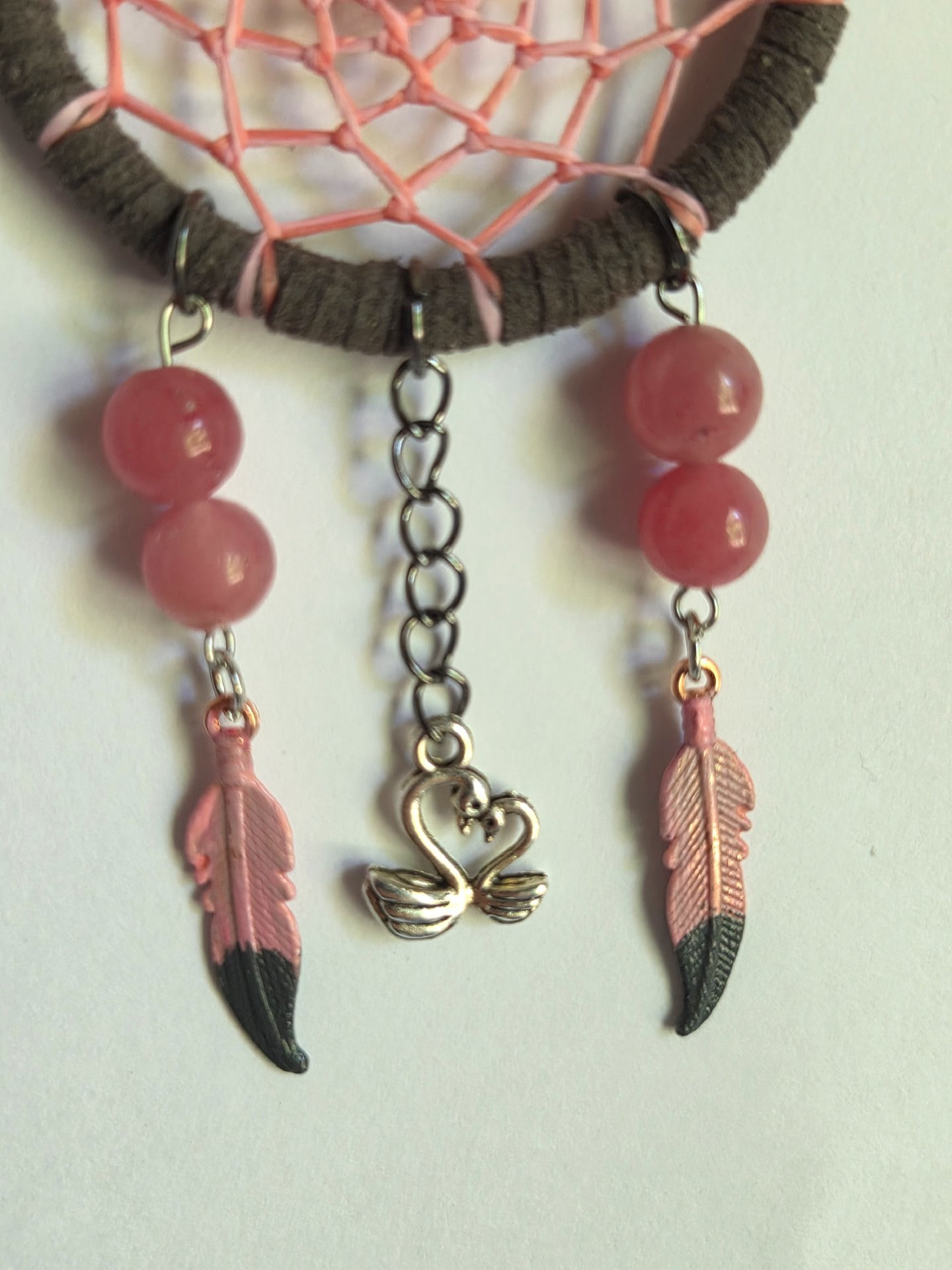  Blush & Charcoal Swan