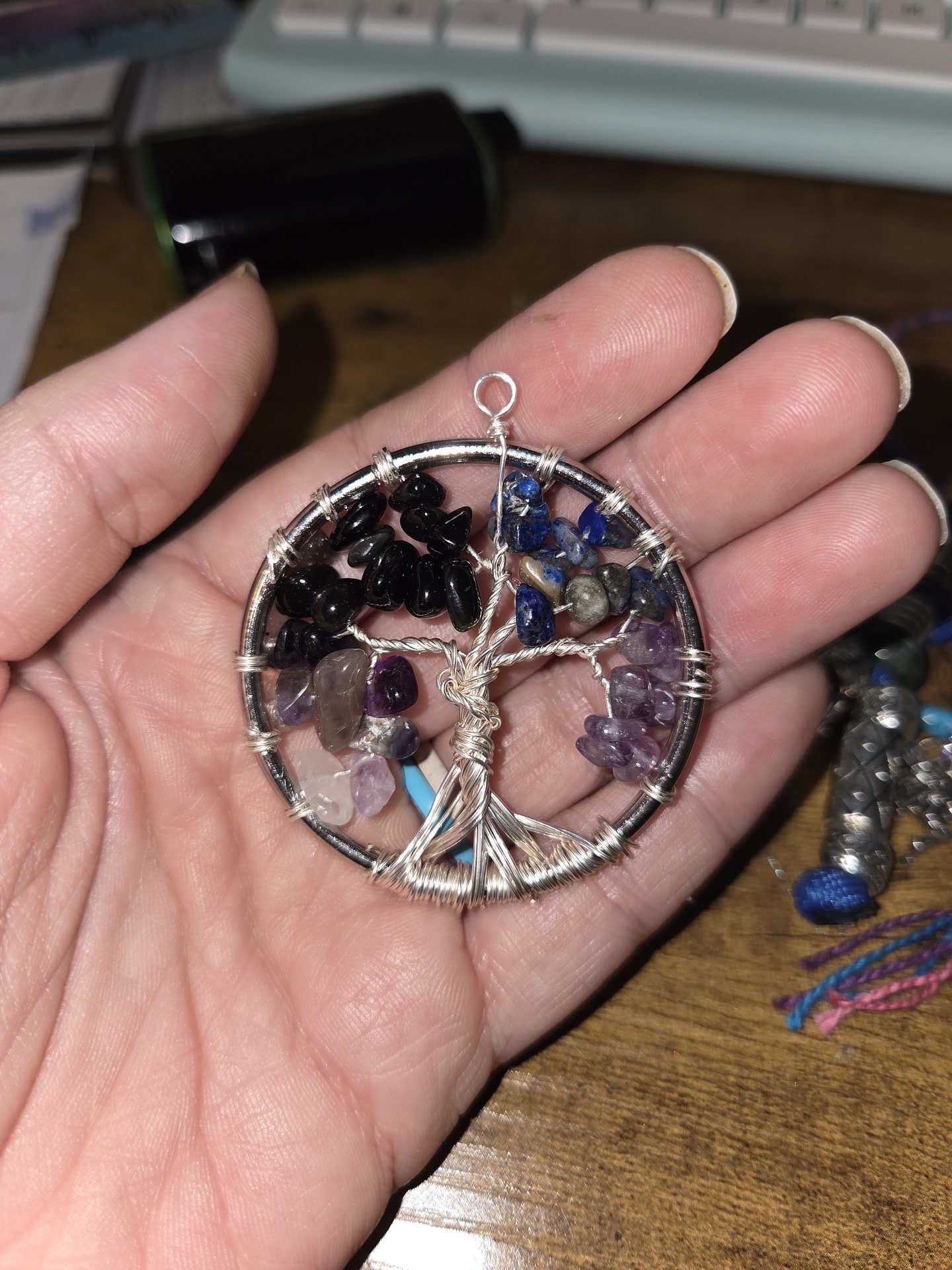 Twilight Galaxy Tree of Life Suncatcher 