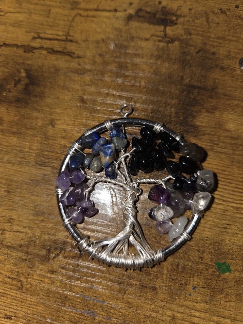 Twilight Galaxy Tree of Life Suncatcher 
